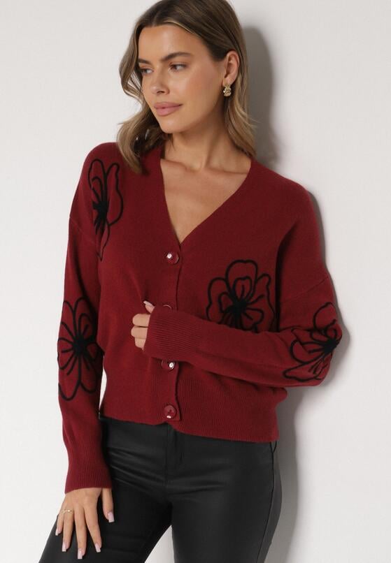 Cardigan Bordo 2