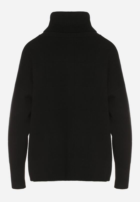 Pulover pe gât Negru 7