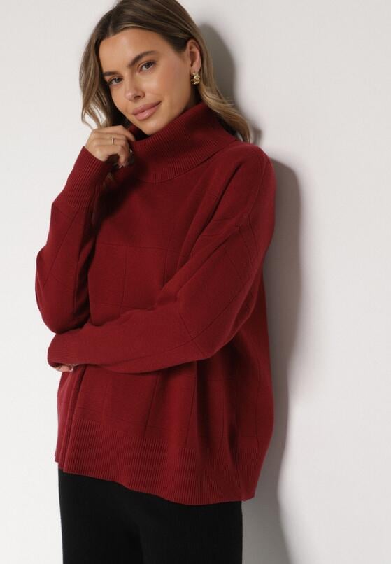 Pulover pe gât Roșu 1