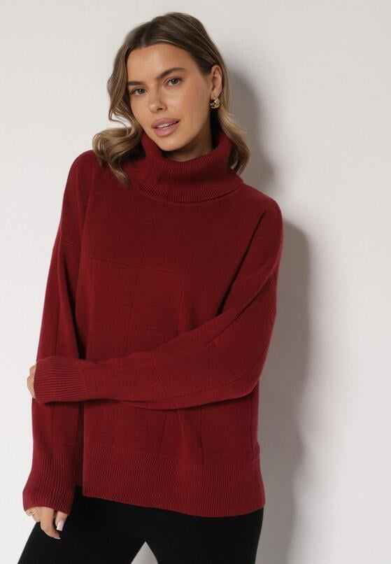 Pulover pe gât Roșu 2