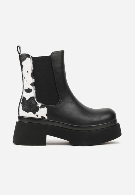 Botine Negru cu alb 4