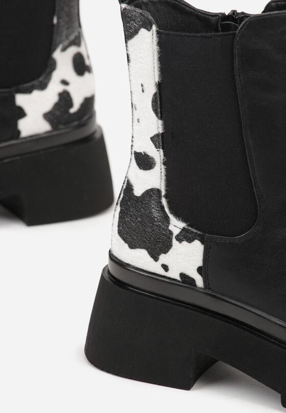 Botine Negru cu alb 6