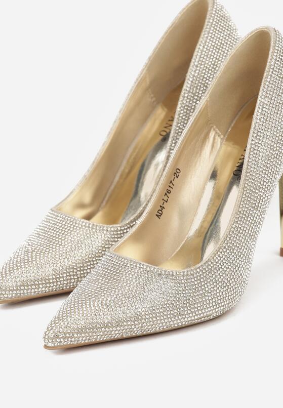 Złote Szpilki w Eleganckim Stylu z Cyrkoniami Arweda 6