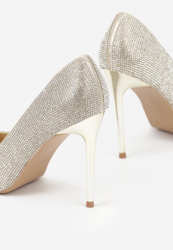 Złote Szpilki w Eleganckim Stylu z Cyrkoniami Arweda 7