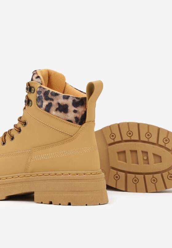 Brązowe Trapery Zdobione Wzorzystymi Wstawkami Vetiane 6