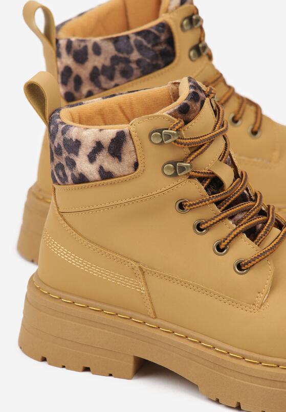 Brązowe Trapery Zdobione Wzorzystymi Wstawkami Vetiane 7