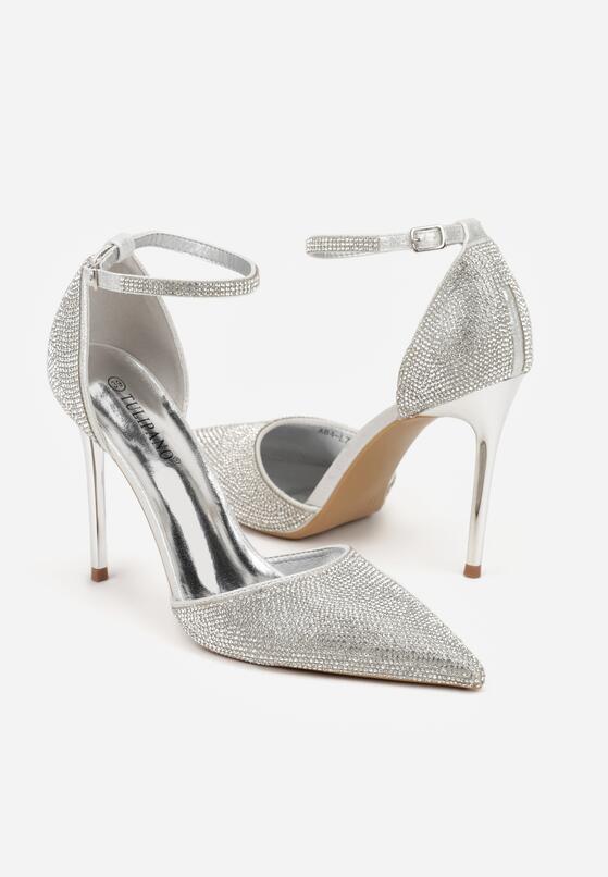 Srebrne Szpilki z Paskiem wokół Kostki i Cyrkoniowym Zdobieniem Anwedela 5