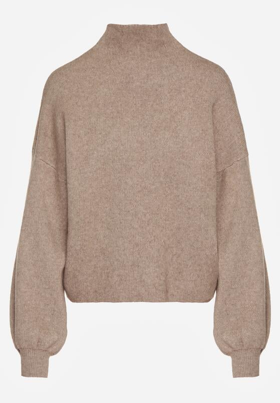 Beżowy Golf z Bufiastymi Rękawami Wedelia 6