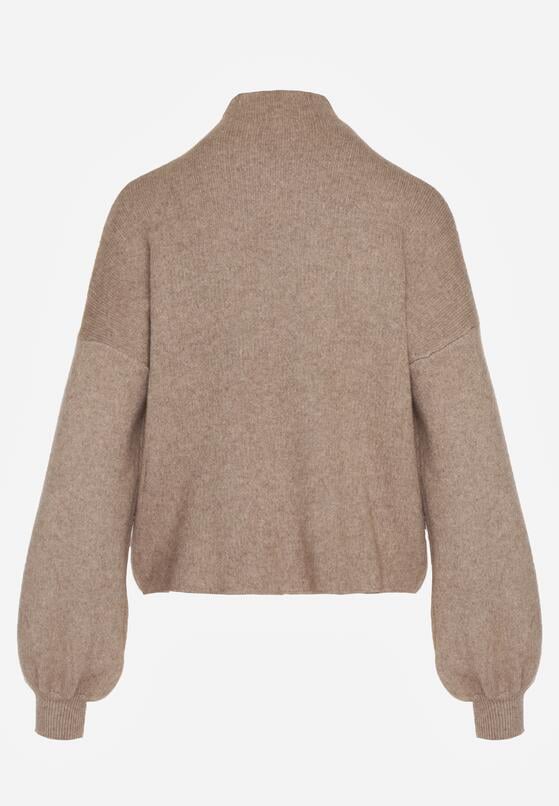 Beżowy Golf z Bufiastymi Rękawami Wedelia 7