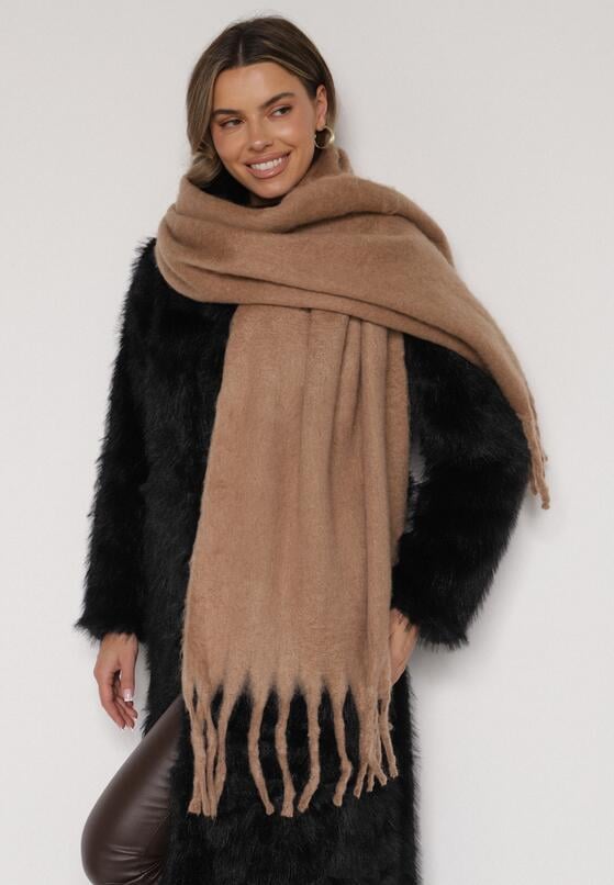 Brązowy Szalik z Frędzlami  Owedarria 1