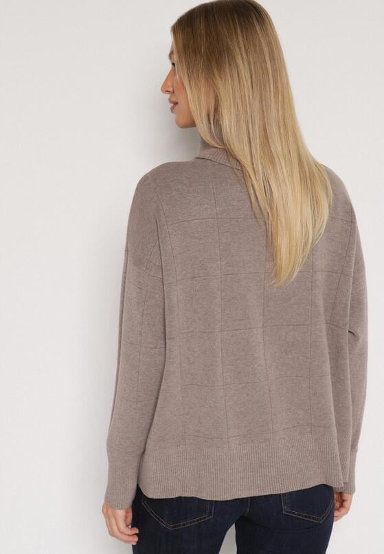 Ciemnobeżowy Golf w Klasycznym Stylu Linagela 3