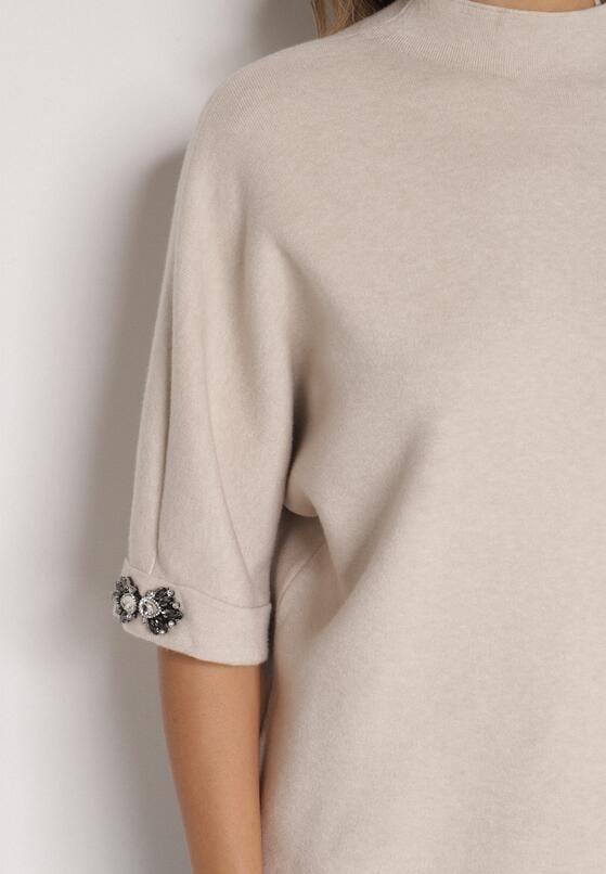 Pulover Bej deschis 5