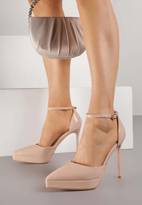 Pantofi stiletto Bej 2