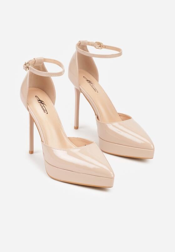 Pantofi stiletto Bej 5