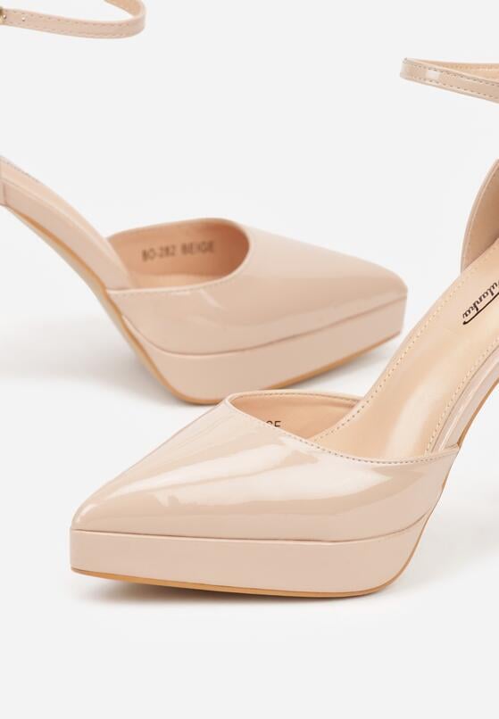 Pantofi stiletto Bej 6