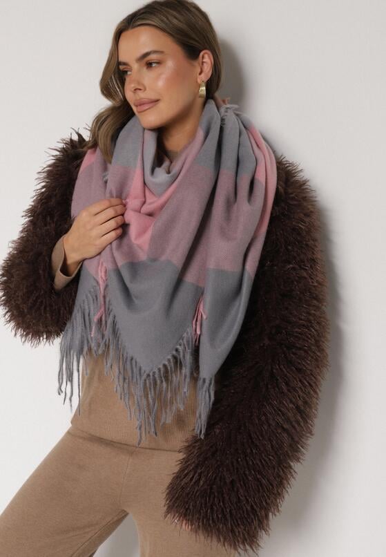 Różowo-Szary Szalik Bellaern 1