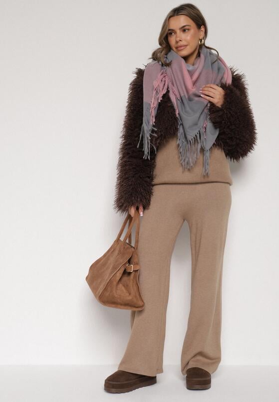 Różowo-Szary Szalik Bellaern 2