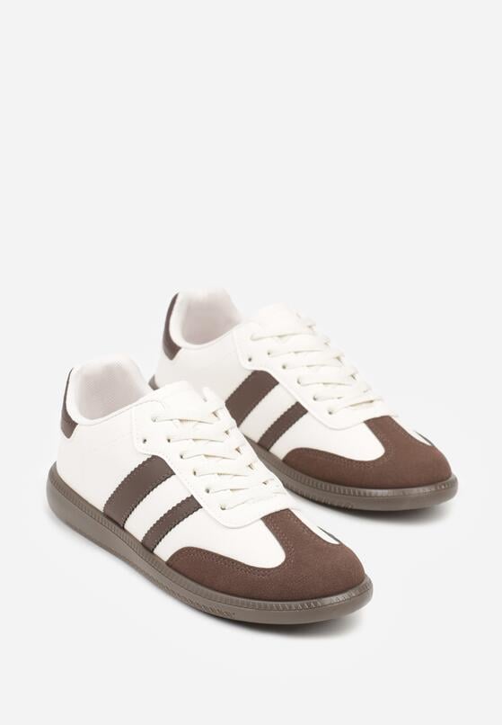 Sneakers Bej cu maro 5