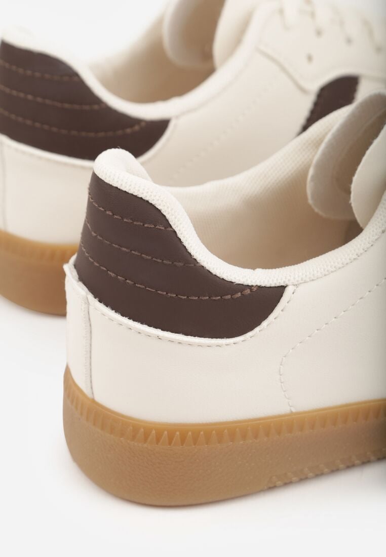 Sneakers Bej cu maro 8