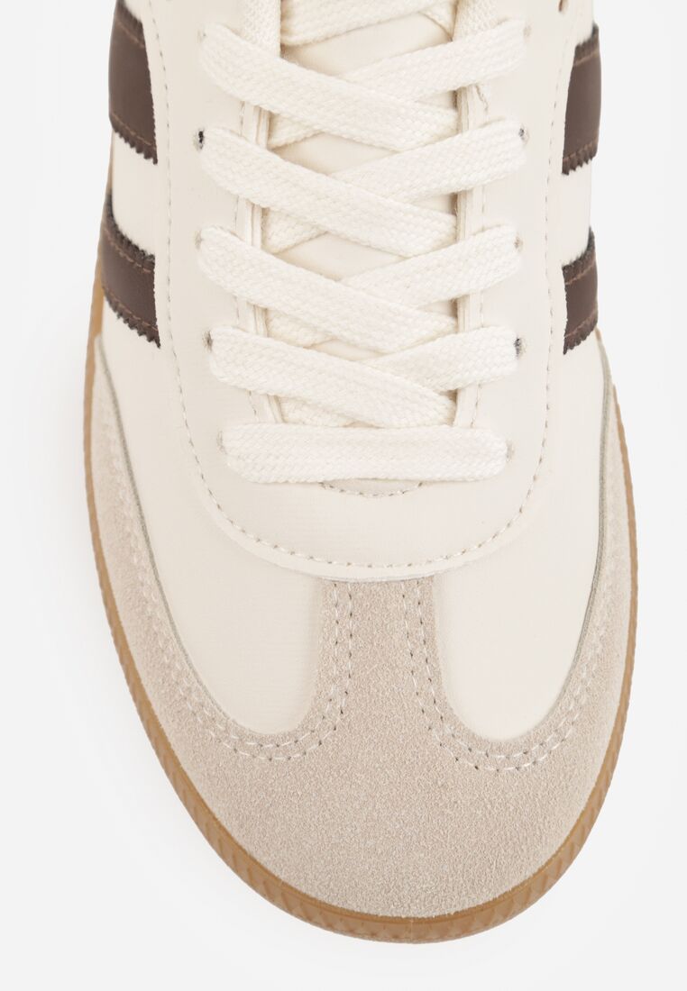 Sneakers Bej cu maro 9