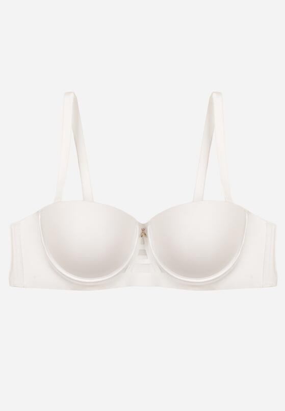 Biały Gładki Biustonosz Balkonetka Dalilin 1