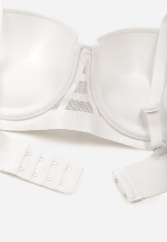 Biały Gładki Biustonosz Balkonetka Dalilin 2