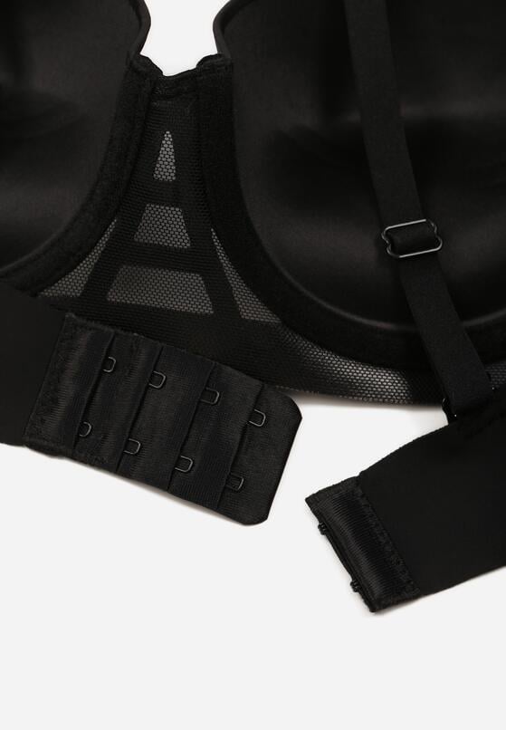 Czarny Gładki Biustonosz Balkonetka Dalilin 2