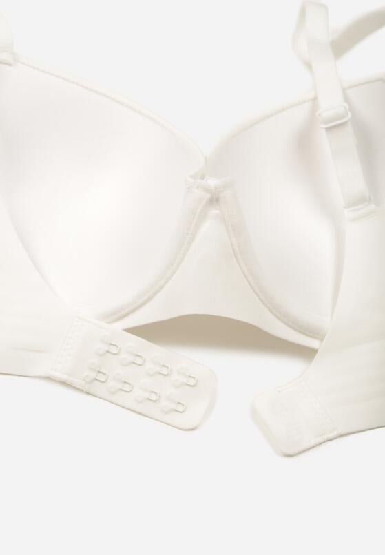 Biały Klasyczny Biustonosz o Gładkim Wykończeniu Taniarephis 2