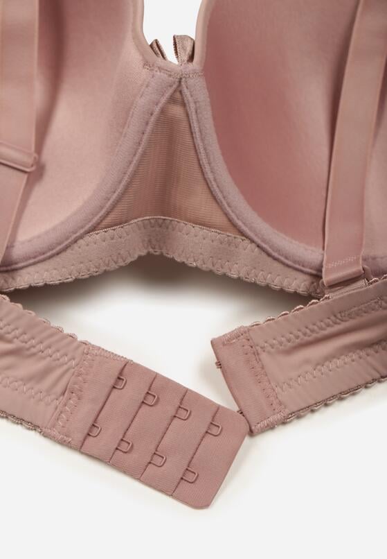 Jasnofioletowy Gładki Biustonosz Zdobiony Kokardką Ocerien 2