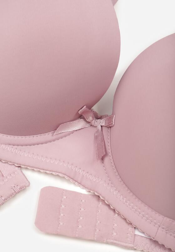 Fioletowy Klasyczny Biustonosz o Gładkim Wykończeniu Lamisa 7