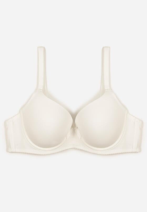 Jasnobeżowy Klasyczny Biustonosz o Gładkim Wykończeniu Lamisa 1