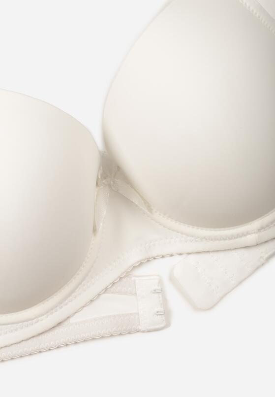 Jasnobeżowy Klasyczny Biustonosz o Gładkim Wykończeniu Lamisa 7