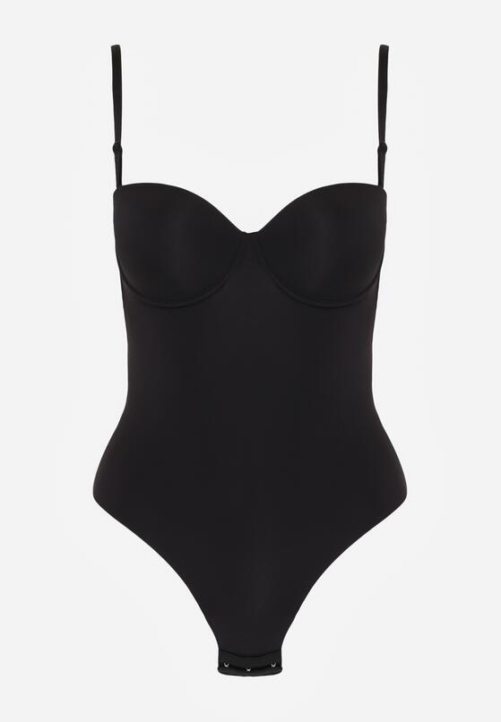 Czarne Body Bieliźniane do Ubrań z Wyciętymi Plecami i Odkrytymi Ramionami Urilvia 4