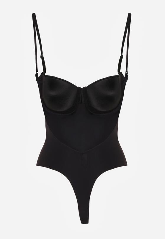 Czarne Body Bieliźniane do Ubrań z Wyciętymi Plecami i Odkrytymi Ramionami Urilvia 5