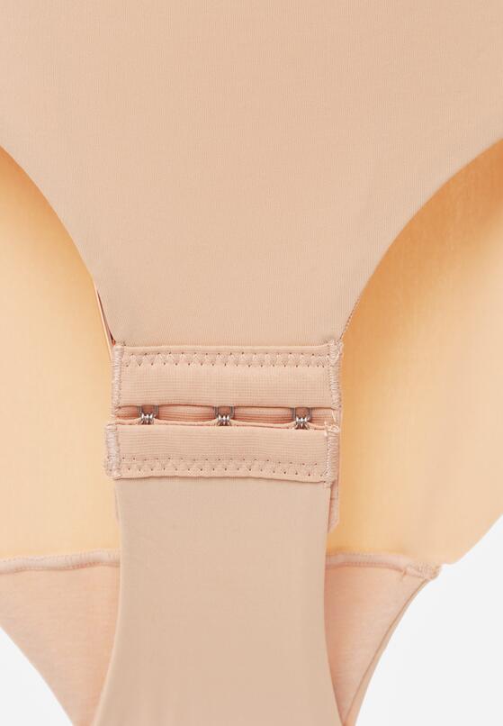 Beżowe Bieliźniane Body z Odkrytymi Plecami i Wyciętym Dekoltem Terise 6