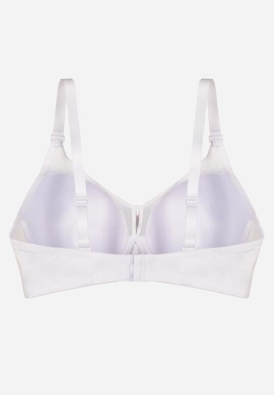 Biały Biustonosz z Koronką i Transparentną Wstawką Heliphine 2