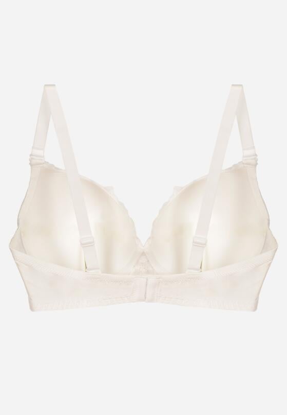 Jasnobeżowy Biustonosz z Koronką i Sercem z Cyrkonii Coratune 2