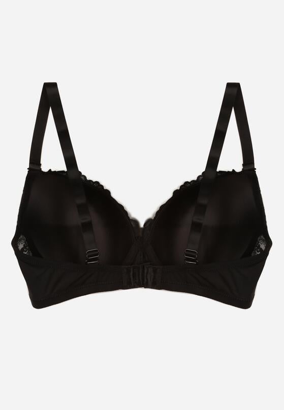 Czarny Koronkowy Biustonosz z Kokardką Nealenia 2