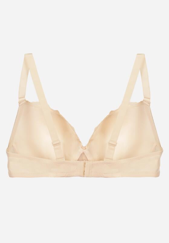 Jasnobeżowy Koronkowy Biustonosz z Kokardką Nealenia 2