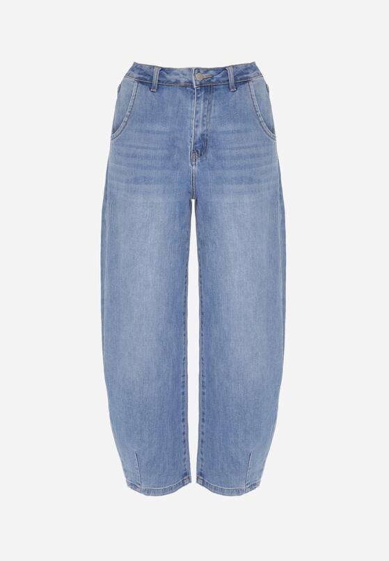 Niebieskie Jeansy z Bawełną w Stylu Balloon Vilinevera 6