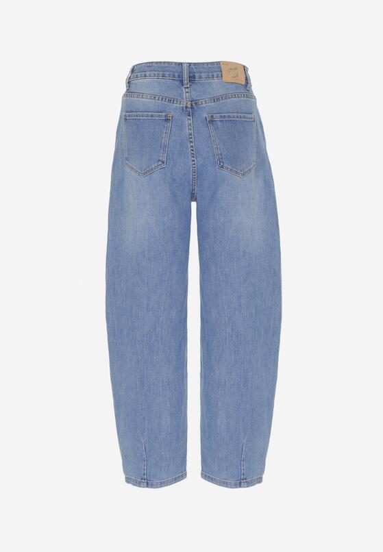 Niebieskie Jeansy z Bawełną w Stylu Balloon Vilinevera 7