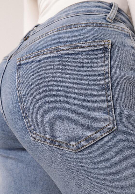 Niebieskie Szerokie Jeansy z Regularnym Stanem z Bawełną i Domieszką Wiskozy Lairoe 5