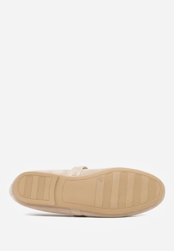 Ciemnobeżowe Balerinki w Stylu Mary Jane Urifiel 7