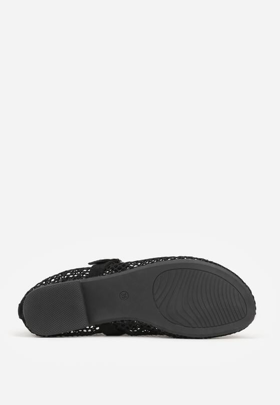 Czarne Siateczkowe Balerinki Appletwinkle 7