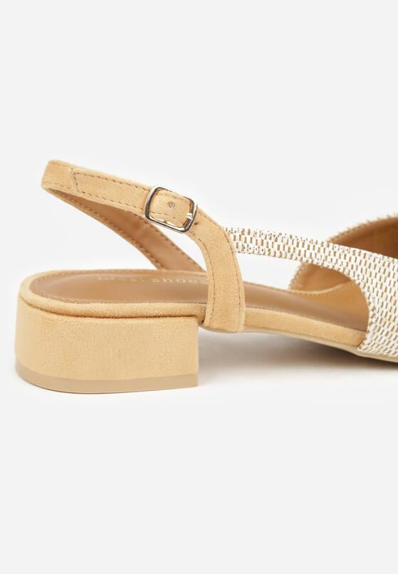 Beżowe Sandały z Plecionką Fourash 9