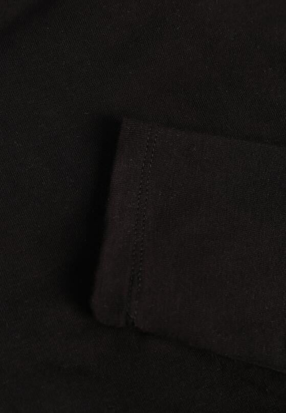 Czarna Bluzka z Bawełną Dekoltem Typu Łódka i Marszczeniem  Typhatos 8