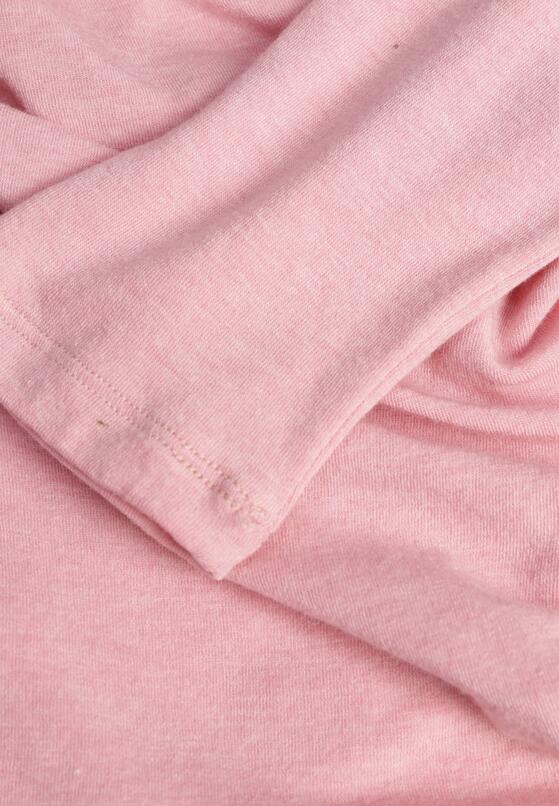 Różowa Bluzka z Bawełną Dekoltem Typu Łódka i Marszczeniem  Typhatos 8