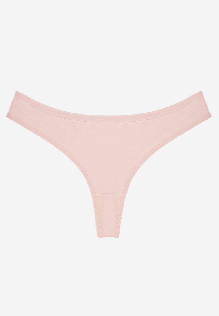 Różowe Majtki Typu Stringi z Bawełną Asoia 1