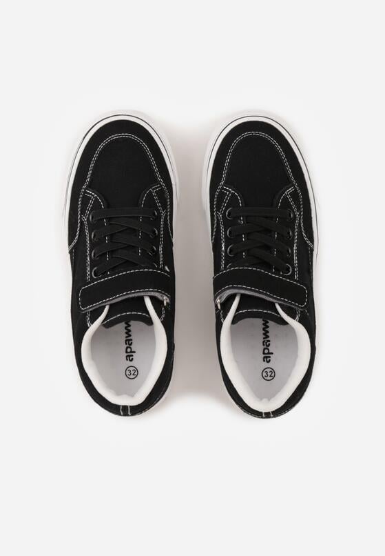 Czarne Trampki Ozdobione Przeszyciami Adrearea 3