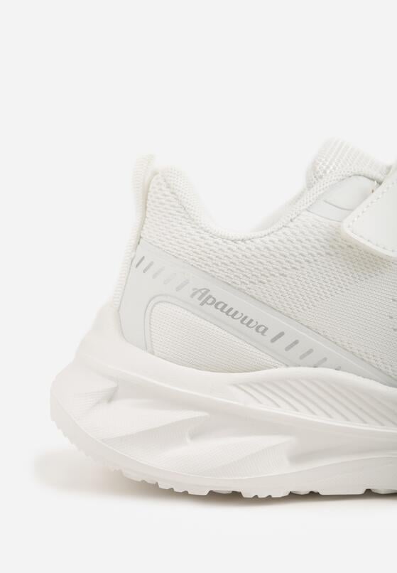 Białe Buty Sportowe Sneakersy na Grubej Podeszwie z Tłoczeniem Hyrene 6